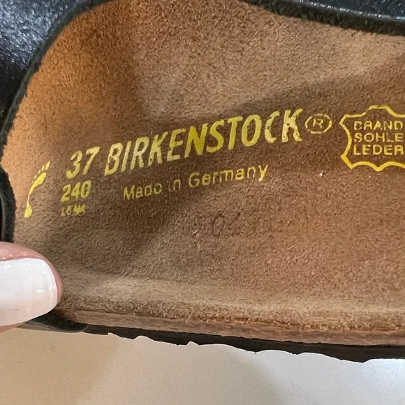 Birkenstock Gizeh Birko-Flor Slide Black Sandals size 37 EU/ 6.5 US - Picture 2 of 15